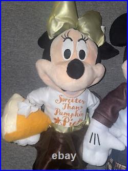 Disney Mickey &. Minnie Mouse Thanksgiving Fall Harvest Porch Greeters 24in Tall