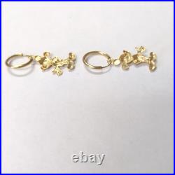 Disney Mickey Mouse 14K Gold Hoop Earrings