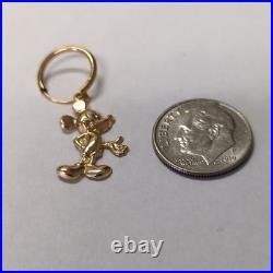 Disney Mickey Mouse 14K Gold Hoop Earrings