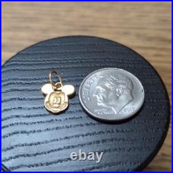 Disney Mickey Mouse 14k Gold Face Charm Pendant