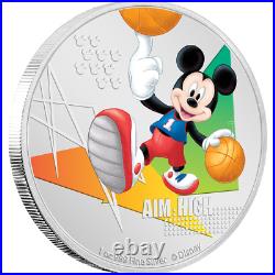Disney Mickey Mouse 2020 Aim High 1oz Silver Coin