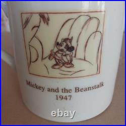 Disney Mickey Mouse 21st Anniversary Commemorative Mug Set of 5 Limited Edition