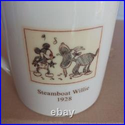 Disney Mickey Mouse 21st Anniversary Commemorative Mug Set of 5 Limited Edition