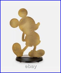 Disney Mickey Mouse 90 Years Of Magic Gold Metal Limited Edition Sculpture
