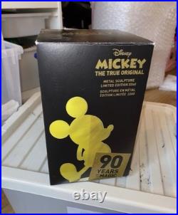 Disney Mickey Mouse 90 Years Of Magic Gold Metal Limited Edition Sculpture