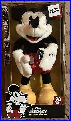 Disney Mickey Mouse 90th Anniversary SPECIAL EDITION Poseable Plush NIB