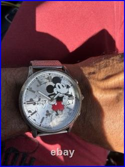 Disney Mickey Mouse 90th Anniversary Watch New Battery Fully Working No Box