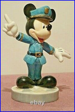 Disney Mickey Mouse As Policeman VERY RARE Vintage Long Deleted Ceramic Figure