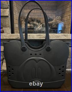 Disney Mickey Mouse Black Molded Rubber Beach Bag Tote Bioworld