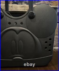 Disney Mickey Mouse Black Molded Rubber Beach Bag Tote Bioworld
