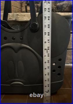 Disney Mickey Mouse Black Molded Rubber Beach Bag Tote Bioworld