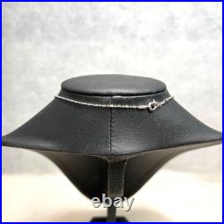 Disney Mickey Mouse Blue Silver Pendant Necklace Hawaiian Jewelry 40cm New