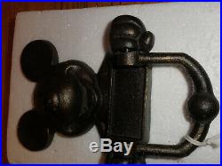 Disney Mickey Mouse Cast Iron Large Door Knocker RARE NEW