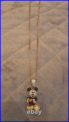 Disney Mickey Mouse Chain And Pendant