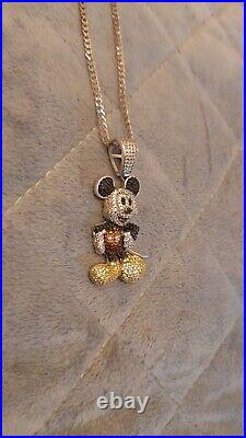 Disney Mickey Mouse Chain And Pendant