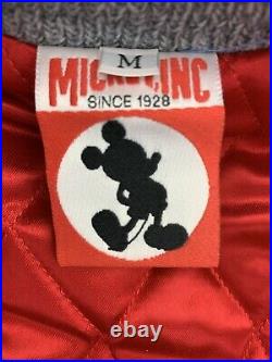 Disney Mickey Mouse Club Letterman Varsity Jacket Leather 1994 Vintage Adult M