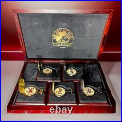 Disney Mickey Mouse Club Pocket watches Collectors Set In Case Limited To 5,000