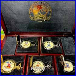 Disney Mickey Mouse Club Pocket watches Collectors Set In Case Limited To 5,000