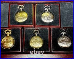 Disney Mickey Mouse Club Pocket watches Collectors Set In Case Limited To 5,000