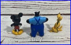 Disney Mickey Mouse Clubhouse Figures Toys Cake Toppers Mickey, Pete, Pluto