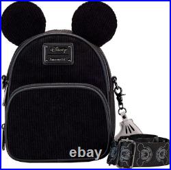 Disney Mickey Mouse Crossbody Bag Zipper Closure