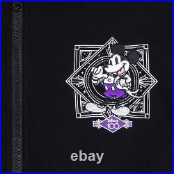 Disney Mickey Mouse Disney100 Zip Hoodie Sweatshirt Women's MEDIUM Black