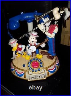 Disney Mickey Mouse Dixieland Band Animated Figurines Phone Untested