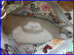 Disney Mickey Mouse Dooney & Bourke Sketch Tassel Tote Bag Purse Free Shipping