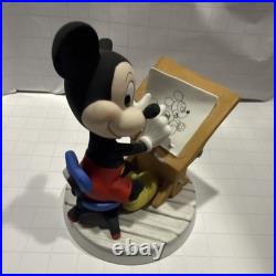 Disney Mickey Mouse Drawing Desk Figurine Collectible Japan Disney Franchise