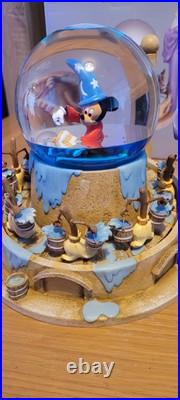 Disney Mickey Mouse Fantasia Snow Globe the Sorcerer's Apprentice Musical Theme