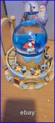 Disney Mickey Mouse Fantasia Snow Globe the Sorcerer's Apprentice Musical Theme