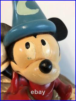 Disney Mickey Mouse Fantasia med Fig The Sorcerers Apprentice Statue