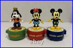 Disney Mickey Mouse Figure Characters Pop N' Step Little Taps Minnie & Goofy