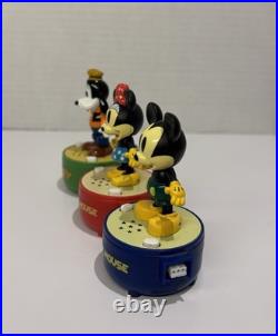 Disney Mickey Mouse Figure Characters Pop N' Step Little Taps Minnie & Goofy