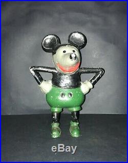 Disney Mickey Mouse French cast aluminium bank 1930's DISNEYANA. IT