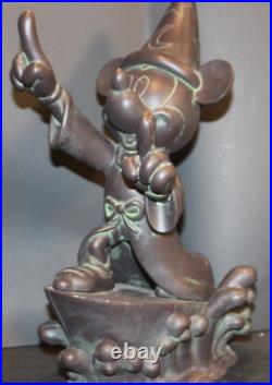 Disney Mickey Mouse Garden Collection Sorcerers 13 1/2 By 8 And 6 1/2 Wide