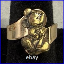Disney Mickey Mouse Gold Tone Rings Set, Disney Franchise Jewelry Collection