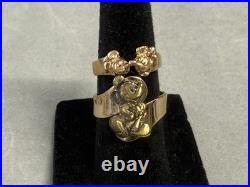 Disney Mickey Mouse Gold Tone Rings Set, Disney Franchise Jewelry Collection