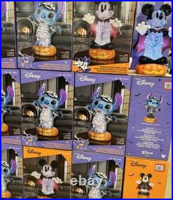 Disney Mickey Mouse Halloween Vampire Spinning Lantern Figurine 36.5cm