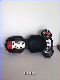 Disney Mickey Mouse Head Lunch Box Kit with Thermos By Aladdin Industries
