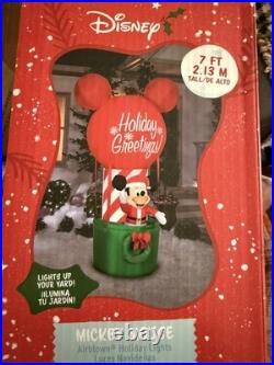 Disney Mickey Mouse Hot Air Balloon 7ft Christmas Inflatable holiday lights
