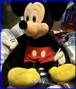 Disney Mickey Mouse Large Toy Stuffed Animal Disneyana Black Red Yellow 29 y. O