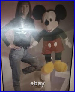 Disney Mickey Mouse Large Toy Stuffed Animal Disneyana Black Red Yellow 29 y. O