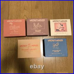 Disney Mickey Mouse Limited Edition Watch Set 4 Wristwatches 1 Pocket Watc