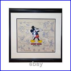 Disney Mickey Mouse Lumicel Frame Iconic Disney Character Collectible Frame COA