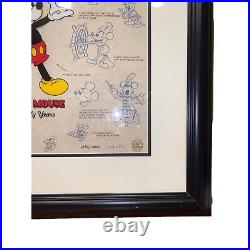 Disney Mickey Mouse Lumicel Frame Iconic Disney Character Collectible Frame COA