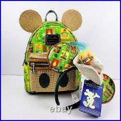 Disney Mickey Mouse Main Attraction Enchanted Tiki Room Mini Backpack & Ears Set Disney Mickey Mouse Main Attraction Enchanted Tiki Room Mini Backpack & Ears Set