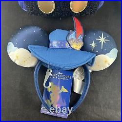 Disney Mickey Mouse Main Attraction Peter Pan's Flight Loungefly Backpack & Ears