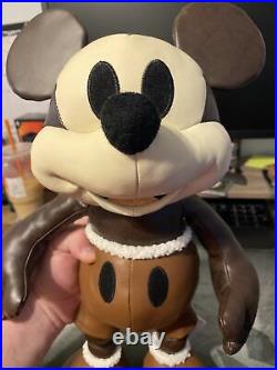 Disney Mickey Mouse Memories April Plush 4/12 New In Hand (Brown Leather)