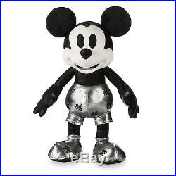 Disney Mickey Mouse Memories Collection Steamboat Willie Silver January Plush